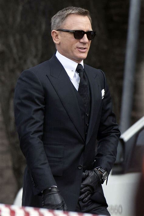 james bond style suit.